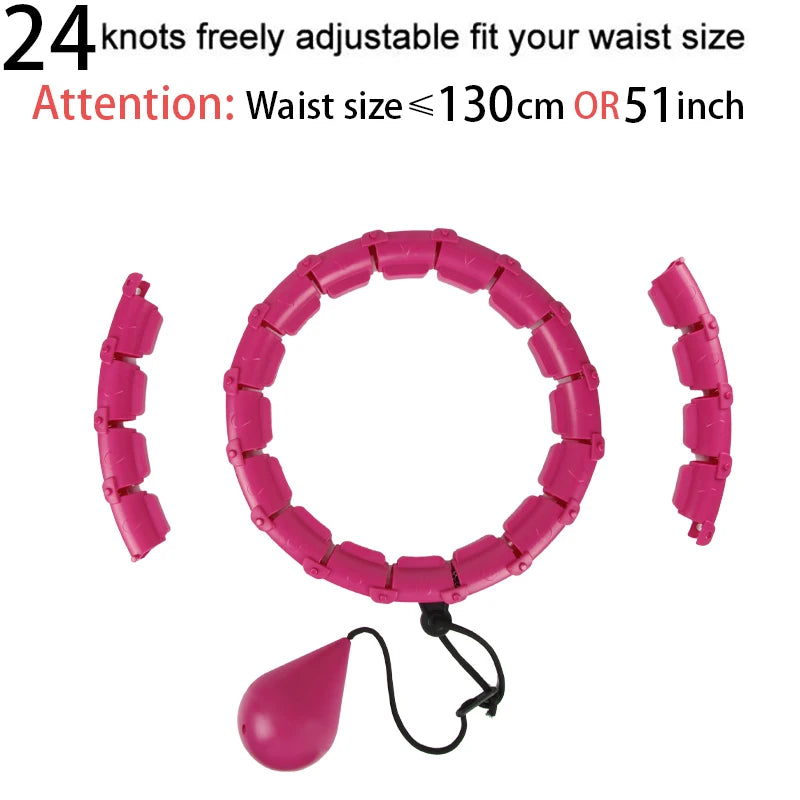 Adjustable Weighted Hula Hoop – Detachable, Massaging, & Perfect for Weight Loss!