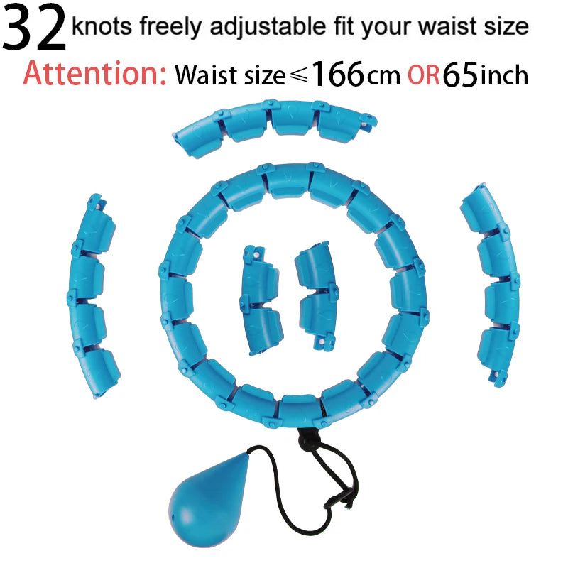 Adjustable Weighted Hula Hoop – Detachable, Massaging, & Perfect for Weight Loss!