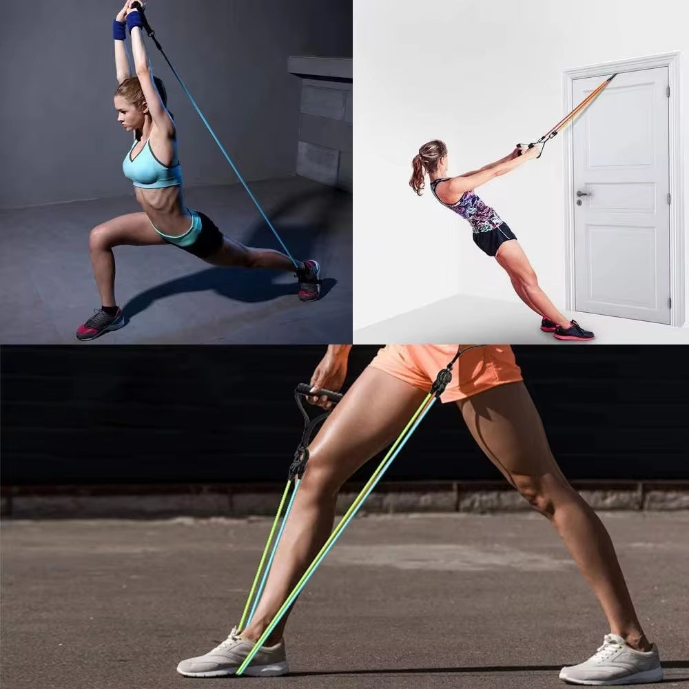 5-Level Resistance Bands for Hot Yoga & Home Workouts – Build Strength & Tone Muscle