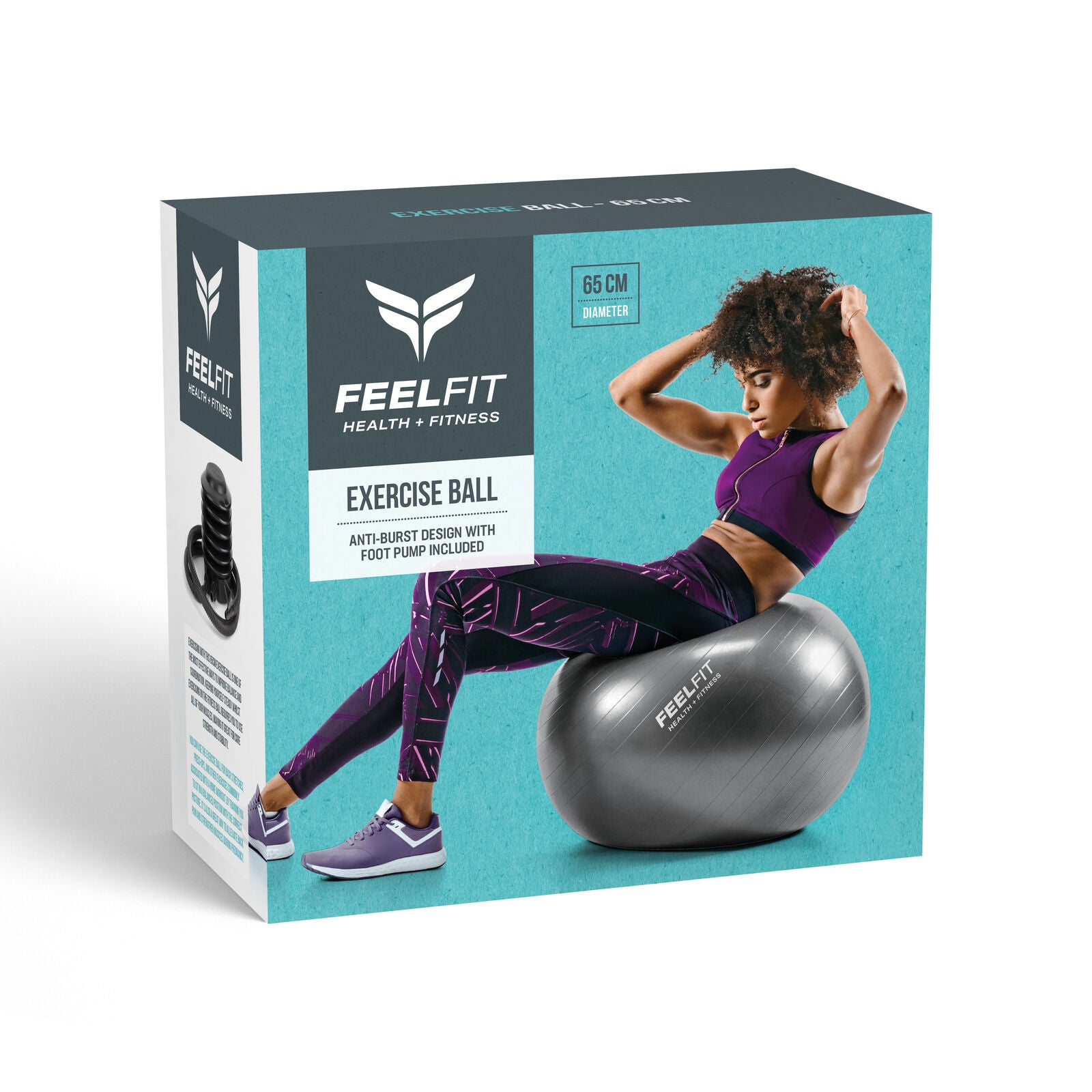 Exercise Ball – Gym, Pilates, Yoga, Core & Pregnancy Training