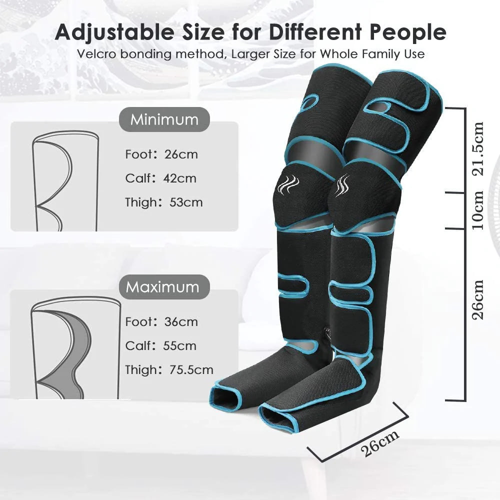 360° Air Compression Leg Massager – Boost Circulation, Relax Muscles & Drain Toxins