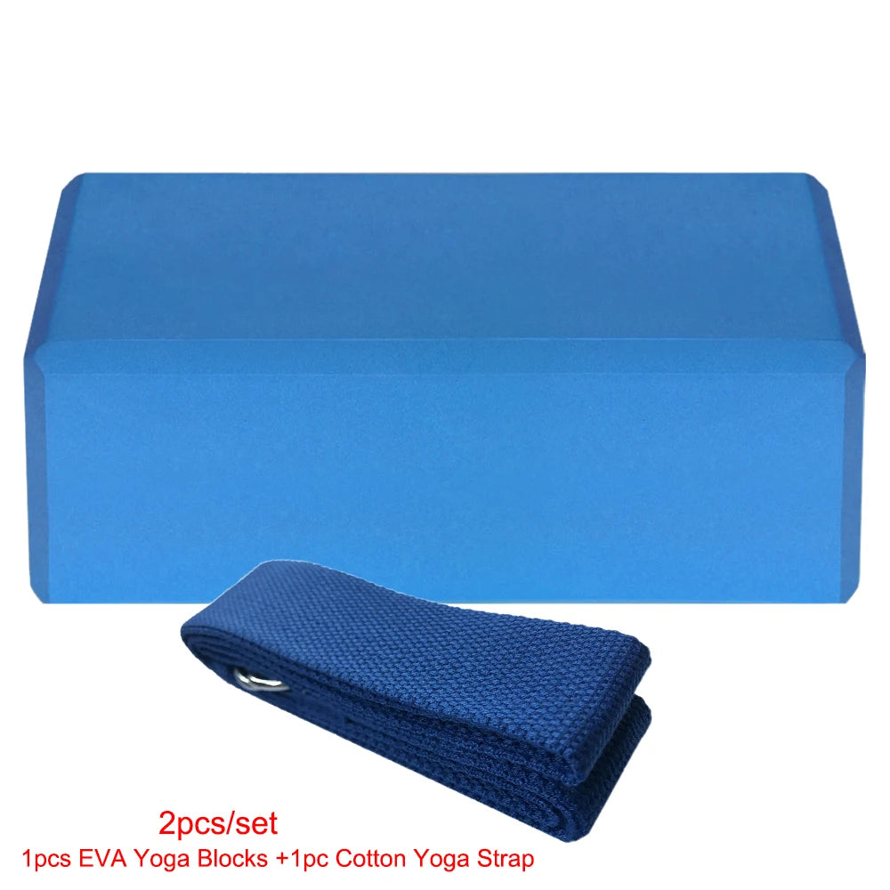 3PCS High-Density Cork Yoga Blocks for Home Gym - Soft, Eco-Friendly Wood Exercise Bricks for Indoor Workout & Fitness