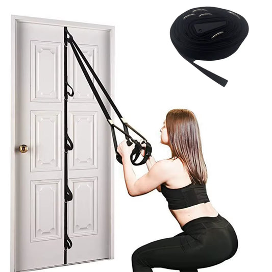 Upgrade Door Anchor Strap for Resistance Bands - Portable Gym Attachment for Home Fitness & Exercise