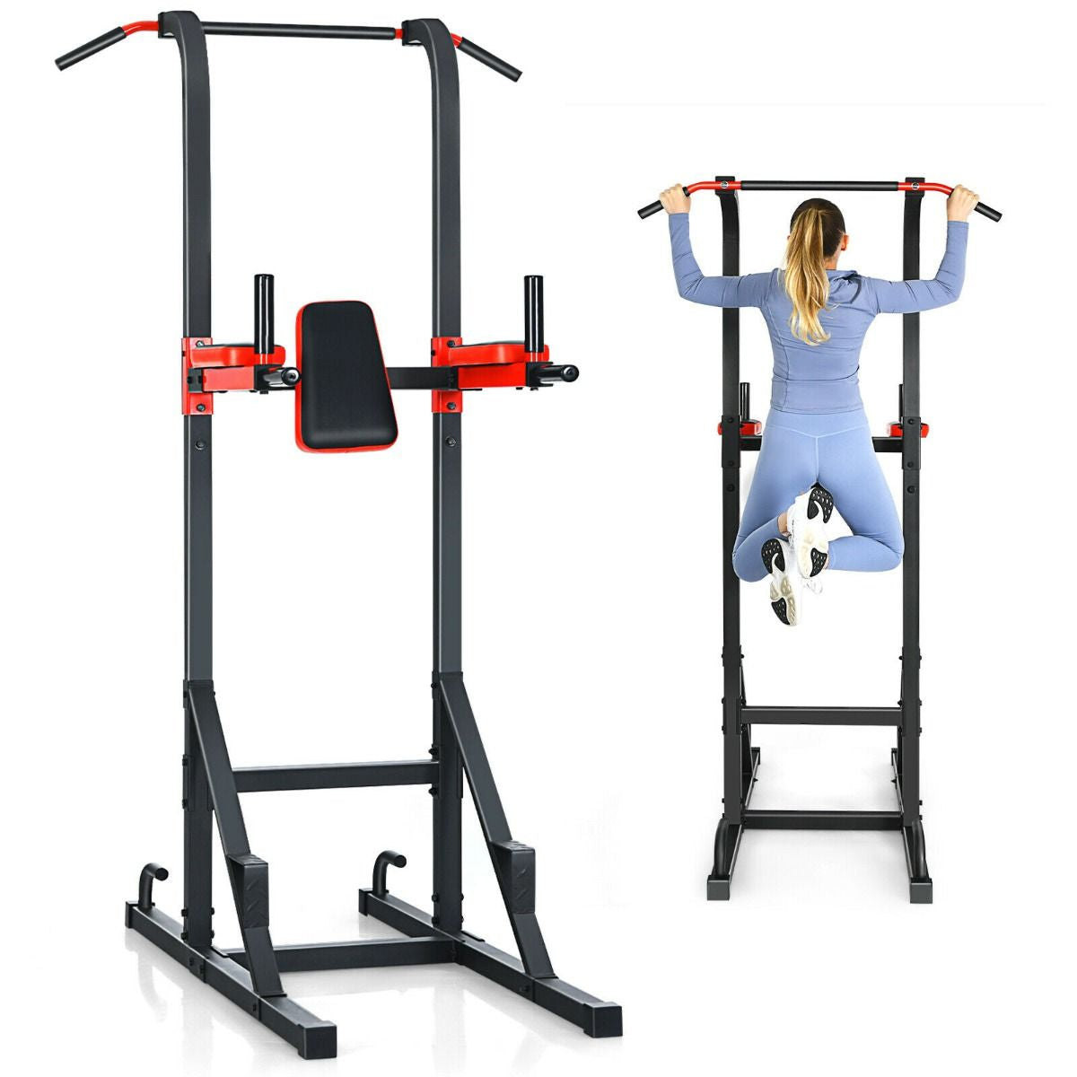 Multi-Function Power Tower Dip Station for Full-Body Workout - Home Gym Equipment