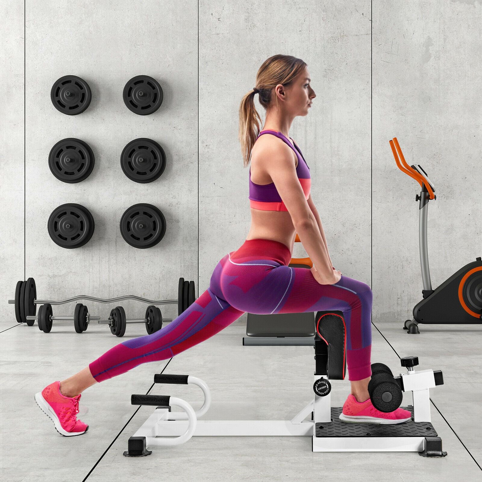 Portable Deep Sissy Squat Machine – Multi-Gym for Home and Gym Use