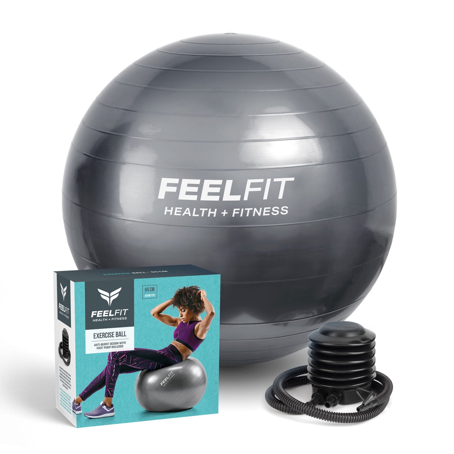 Exercise Ball – Gym, Pilates, Yoga, Core & Pregnancy Training