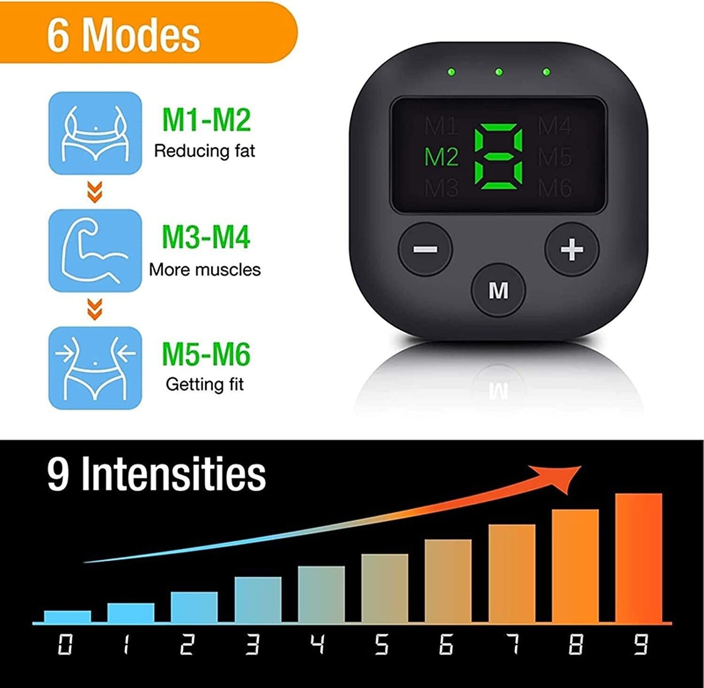 Rechargeable EMS ABS Trainer – Muscle Stimulator & Toning Belt for Fitness