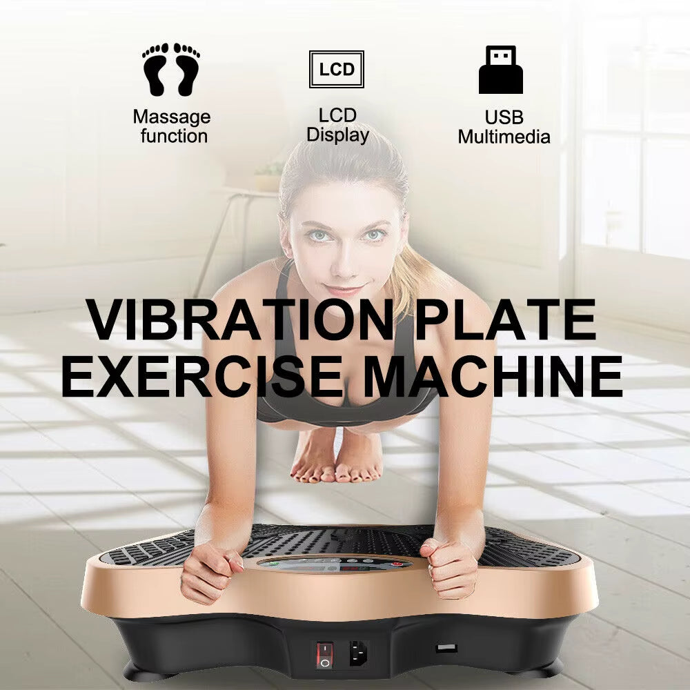 Vibration Plate Fitness Machine | Full-Body Workout & Massage Platform