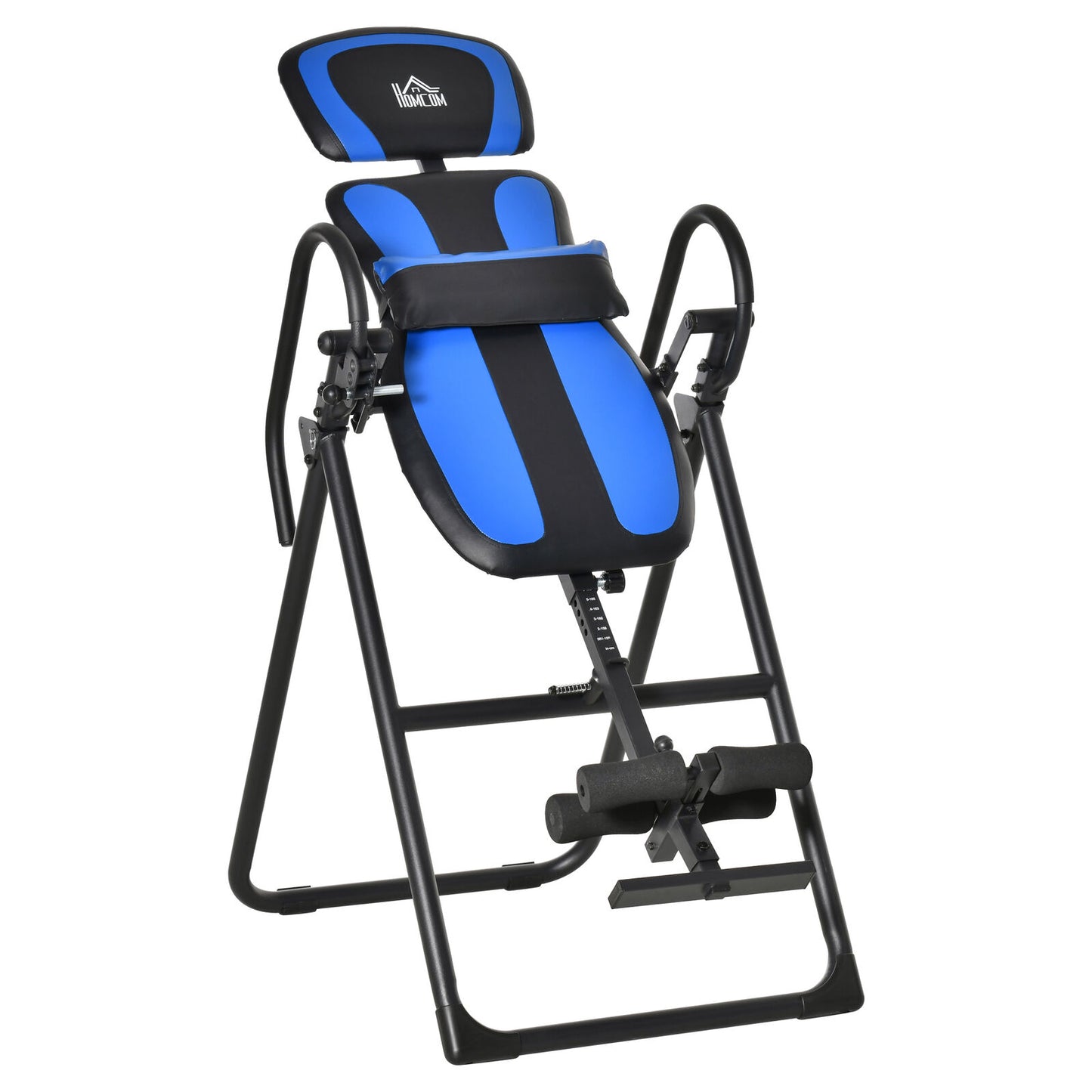 Foldable Gravity Inversion Table & Fitness Bench with Soft Ankle Cushions for Home Use