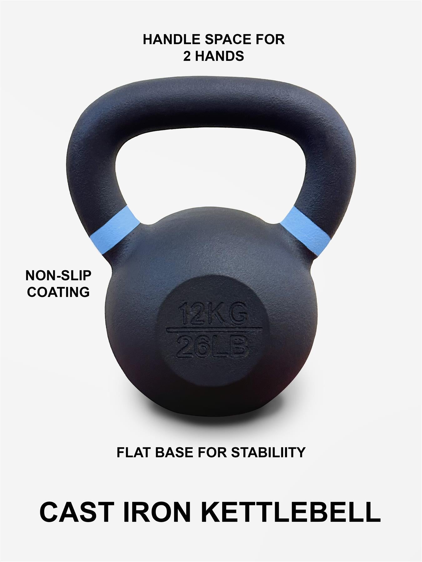 Adjustable 2-28Kg Cast Iron Neoprene Kettlebells – Home & Gym Fitness Weights