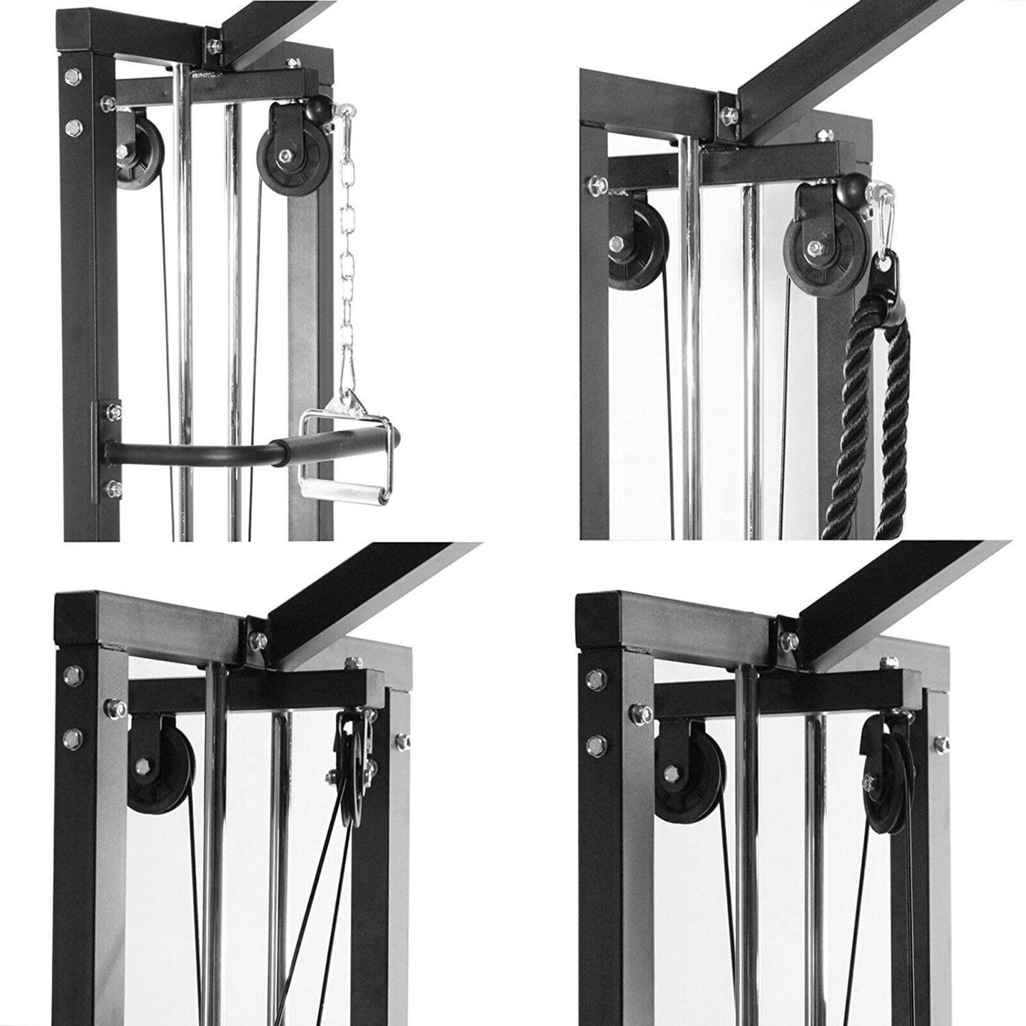 GYM MASTER 180kg Cable Crossover Machine Multi-Station Pull-Up & Strength Training Cage