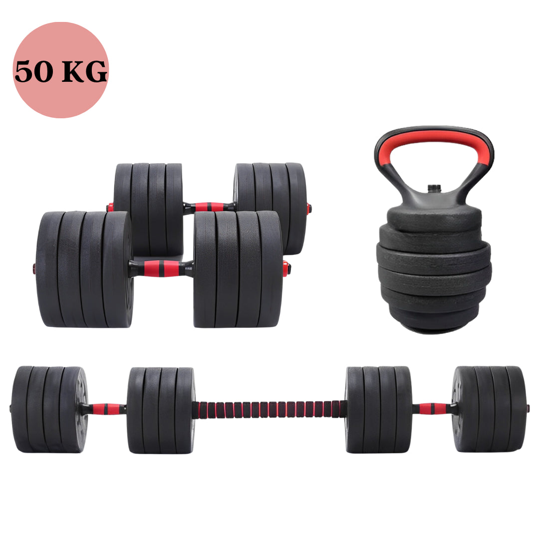 20/30/40kg Dumbbell & Barbell Weight Set – Pair of Hand Weights for Gym Fitness Workout