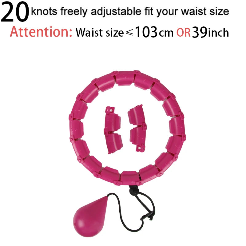 Adjustable Weighted Hula Hoop – Detachable, Massaging, & Perfect for Weight Loss!