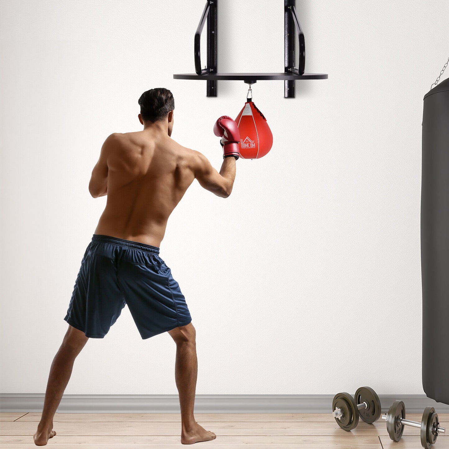 Wall-Mounted Speedball Boxing Platform | Punching Rack for Men & Women