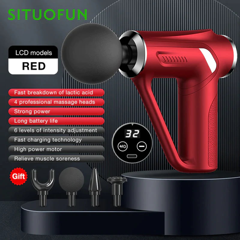 SITUOFUN 32-Level Massage Gun | Deep Tissue Muscle Relief for Neck, Back & Sport Recovery