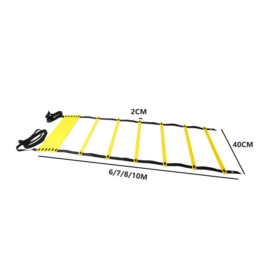 Adjustable Sports Agility Ladder for Football Training - Enhanced Coordination and Jumping Fitness Tool