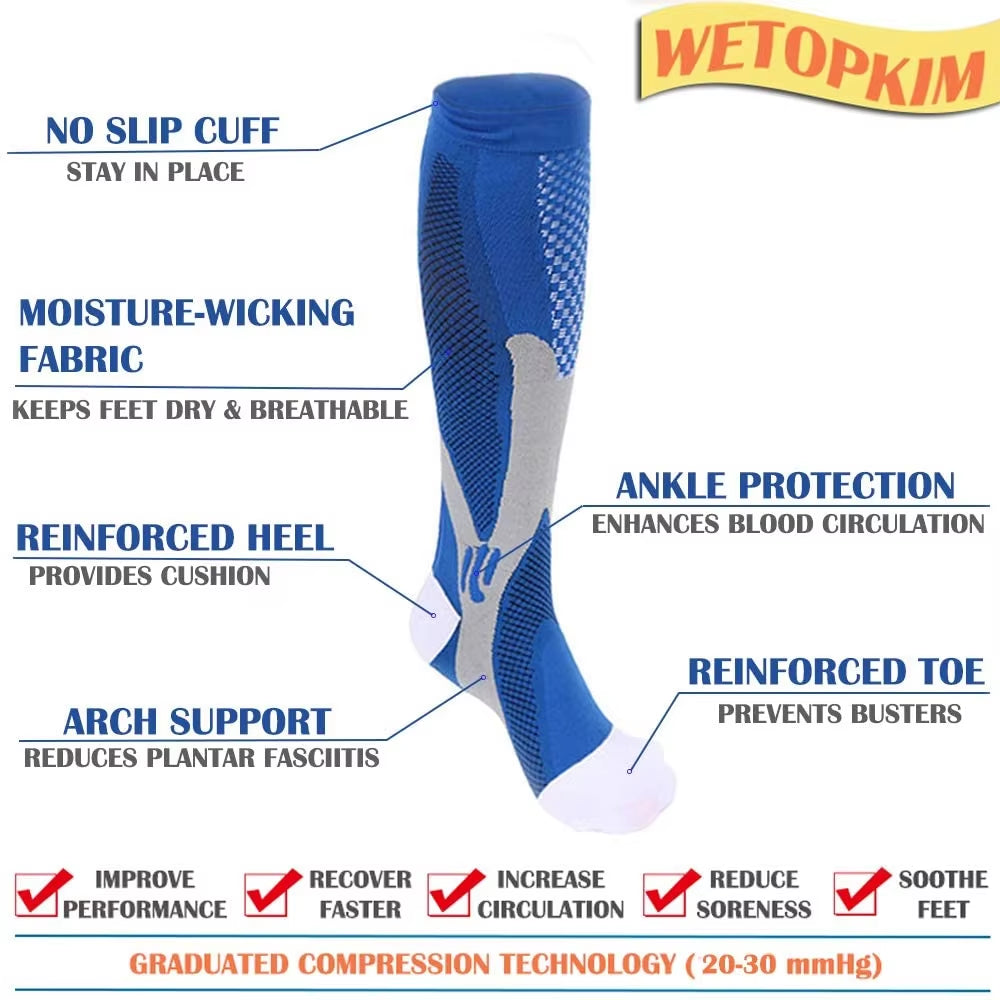 Compression Socks 30mmHg – Anti-Fatigue, Athletic & Medical Support for Men & Women