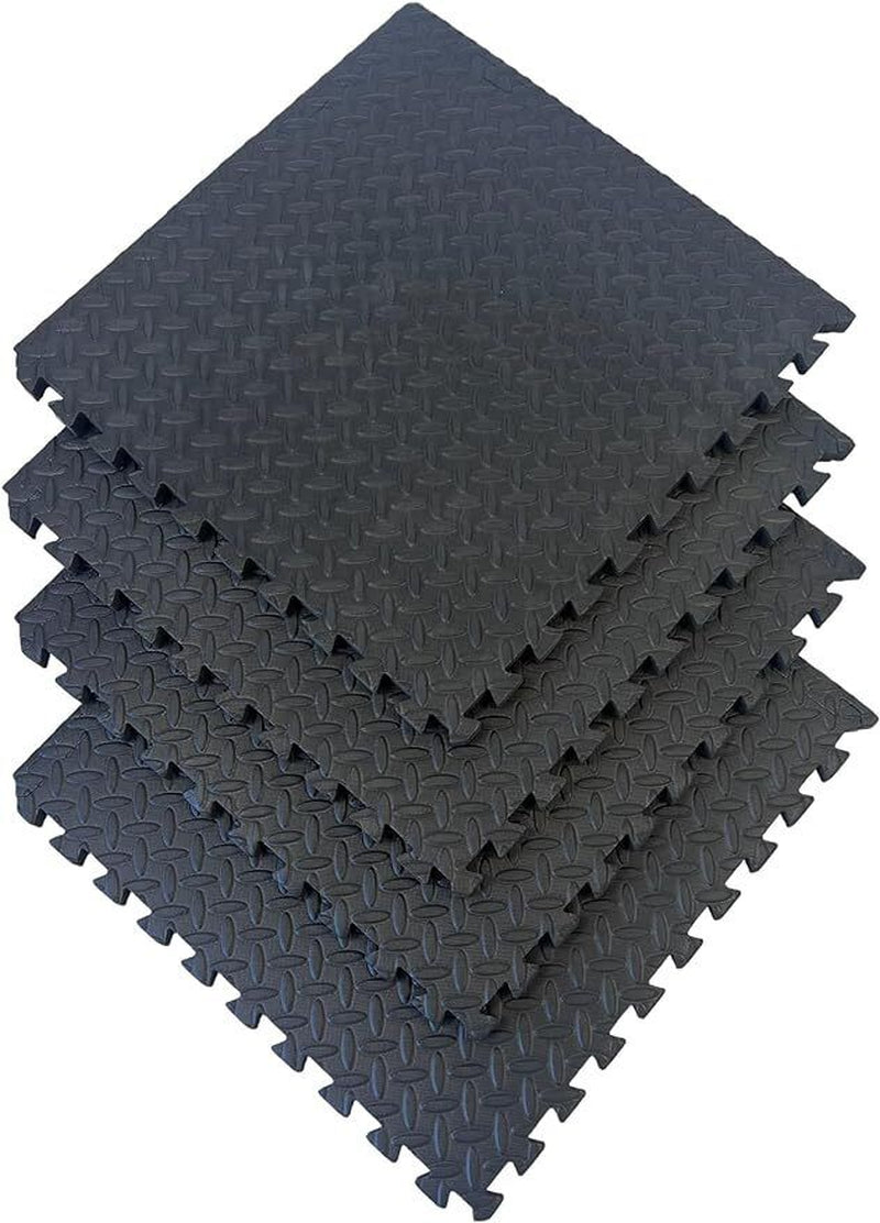 Extra Thick Interlocking Gym Mats for Exercise, Yoga, Kids Play - EVA Flooring