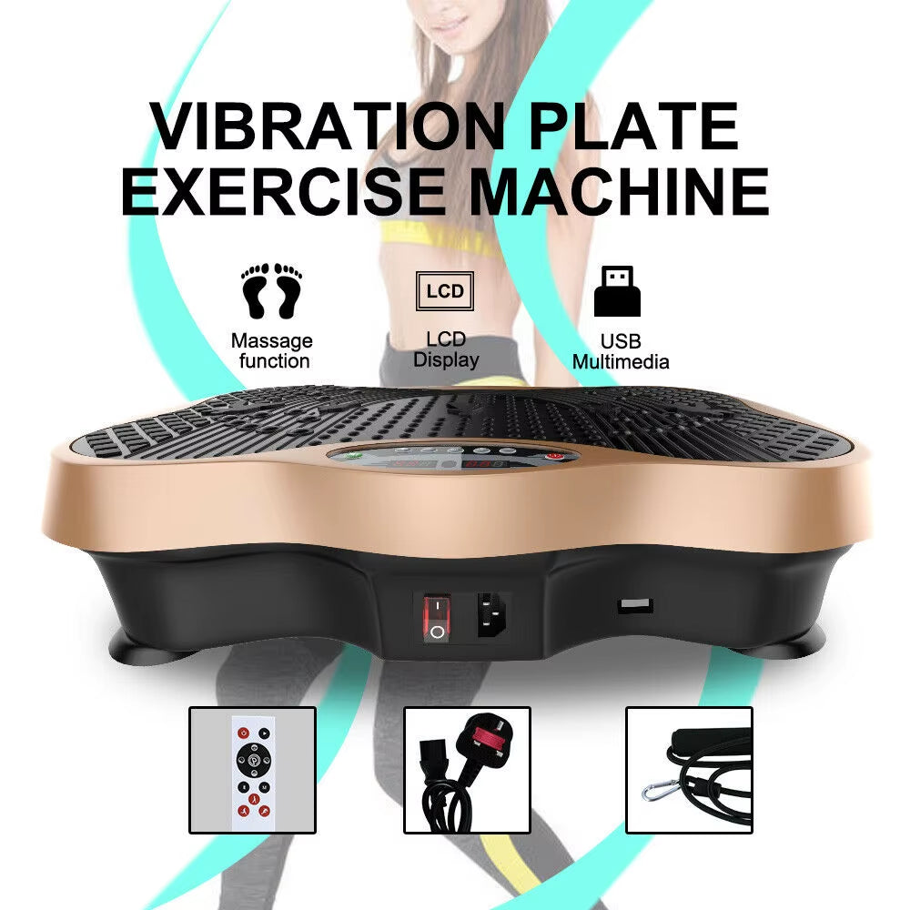 Vibration Plate Fitness Machine | Full-Body Workout & Massage Platform