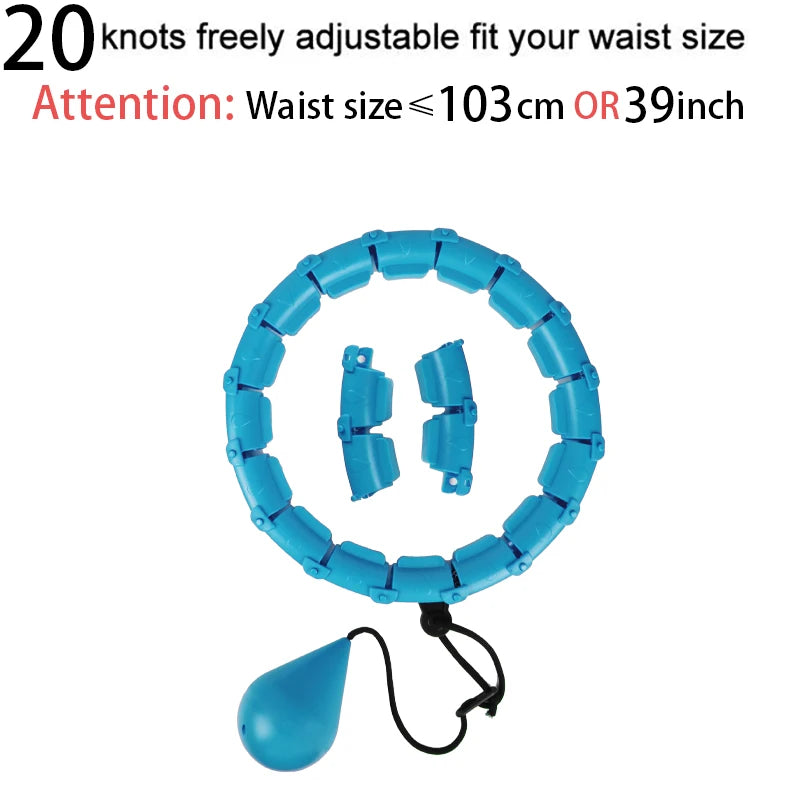 Adjustable Weighted Hula Hoop – Detachable, Massaging, & Perfect for Weight Loss!