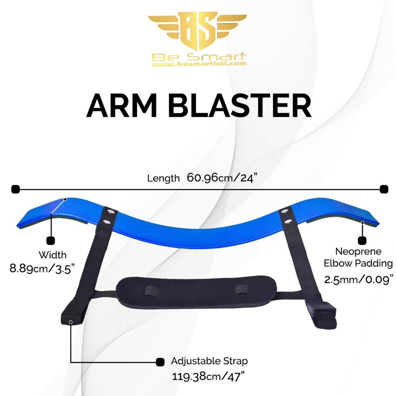 Arm Blaster Biceps Isolator - Gym Bar Curl Support for Triceps & Muscle Building