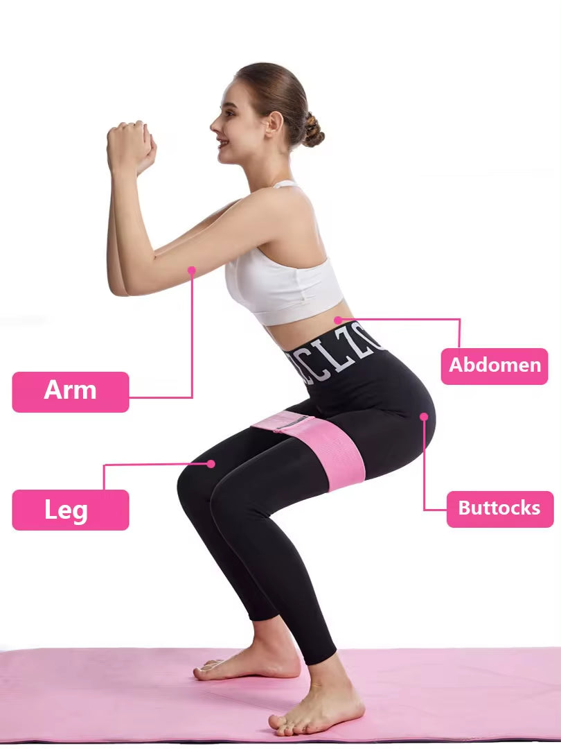 Resistance Band for Buttocks | Elastic Fitness Expander for Home Workouts & Sports