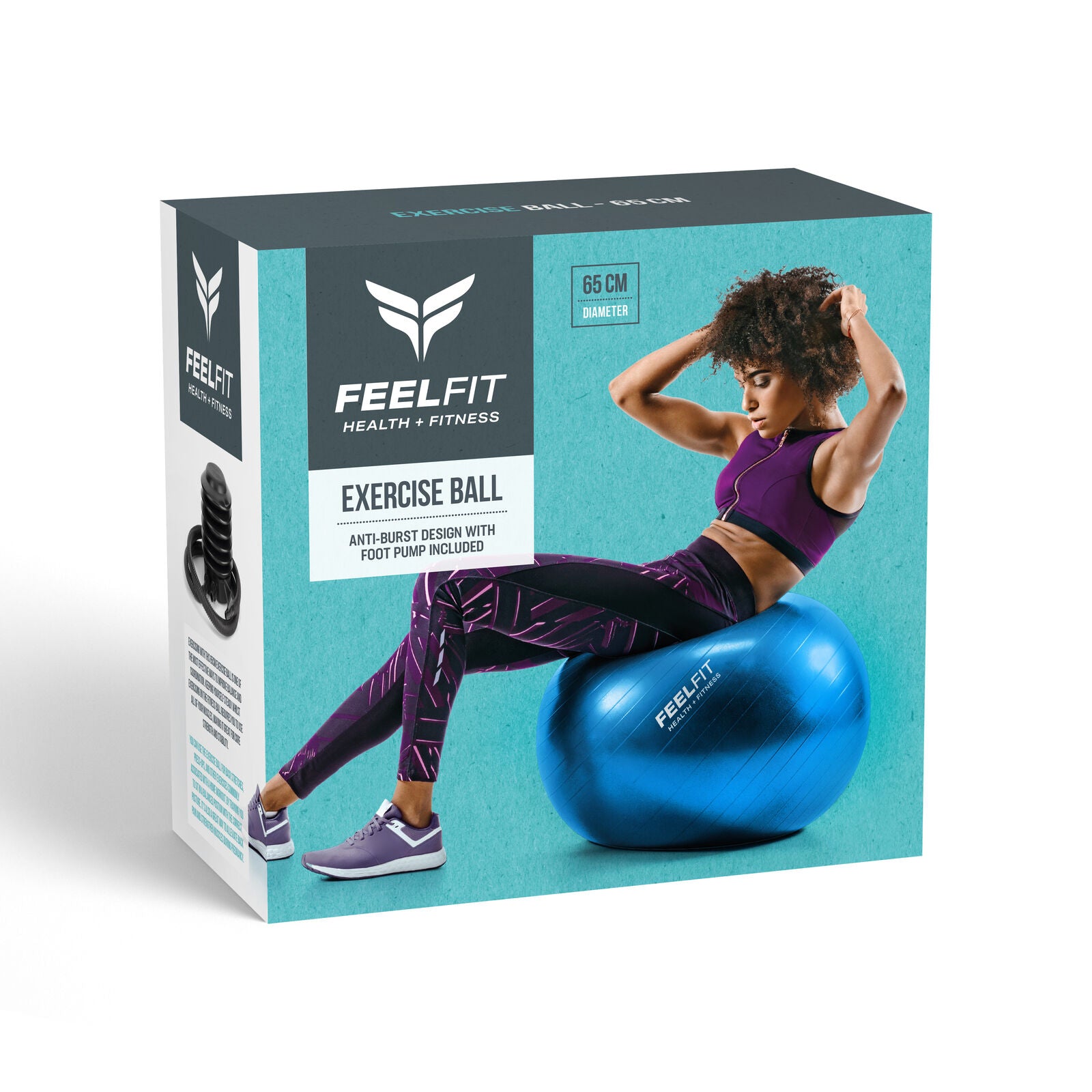 Exercise Ball – Gym, Pilates, Yoga, Core & Pregnancy Training