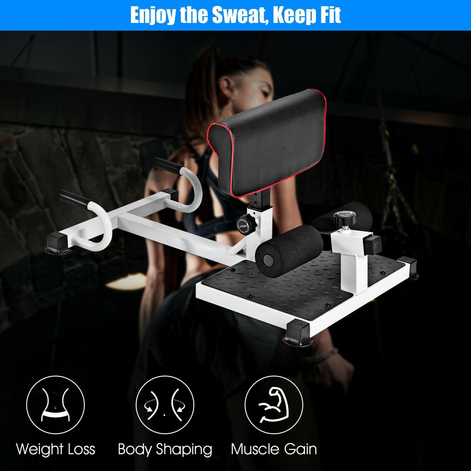 Portable Deep Sissy Squat Machine – Multi-Gym for Home and Gym Use