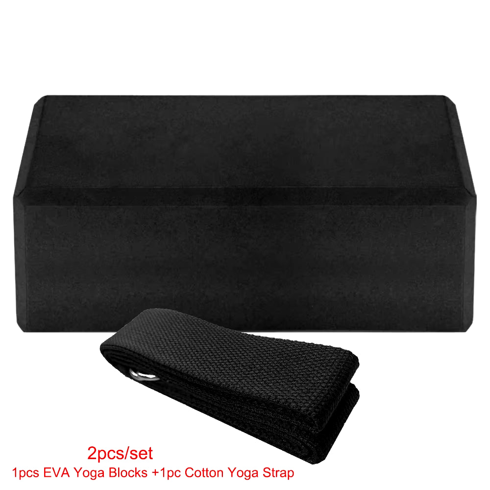 3PCS High-Density Cork Yoga Blocks for Home Gym - Soft, Eco-Friendly Wood Exercise Bricks for Indoor Workout & Fitness