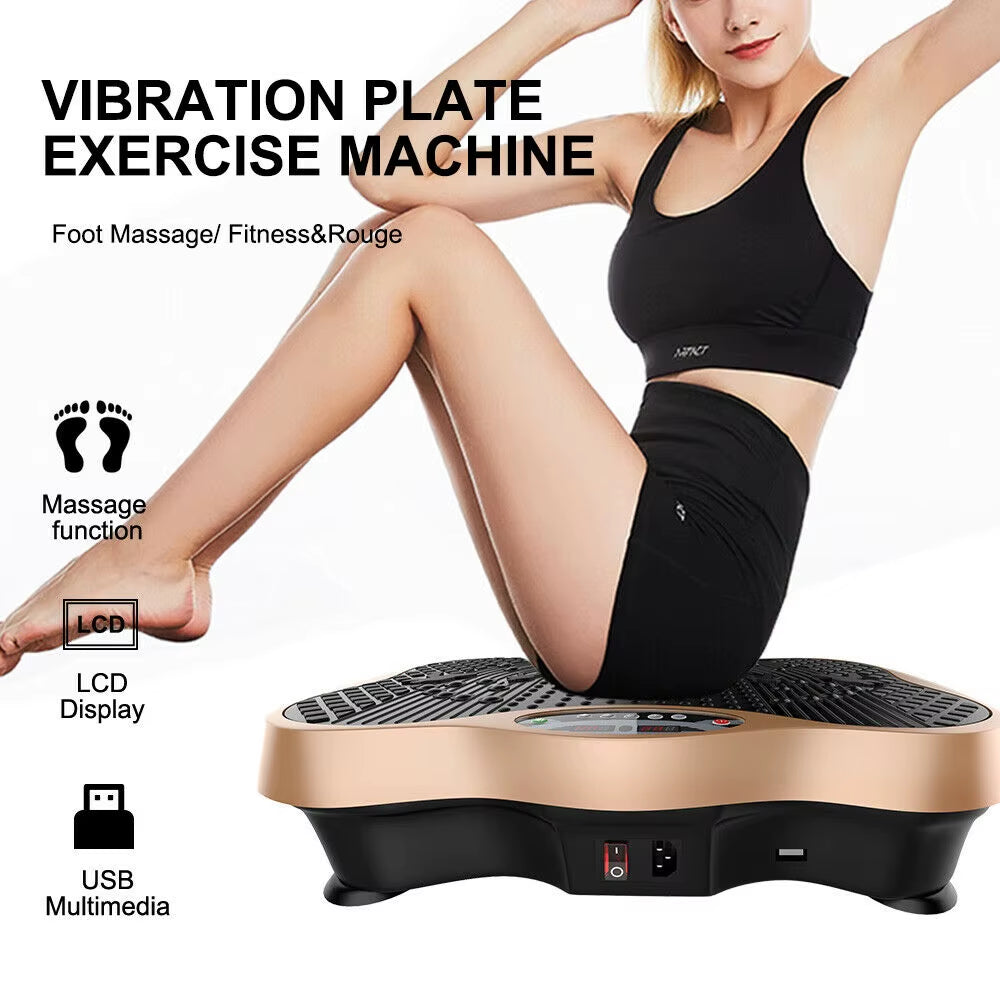 Vibration Plate Fitness Machine | Full-Body Workout & Massage Platform