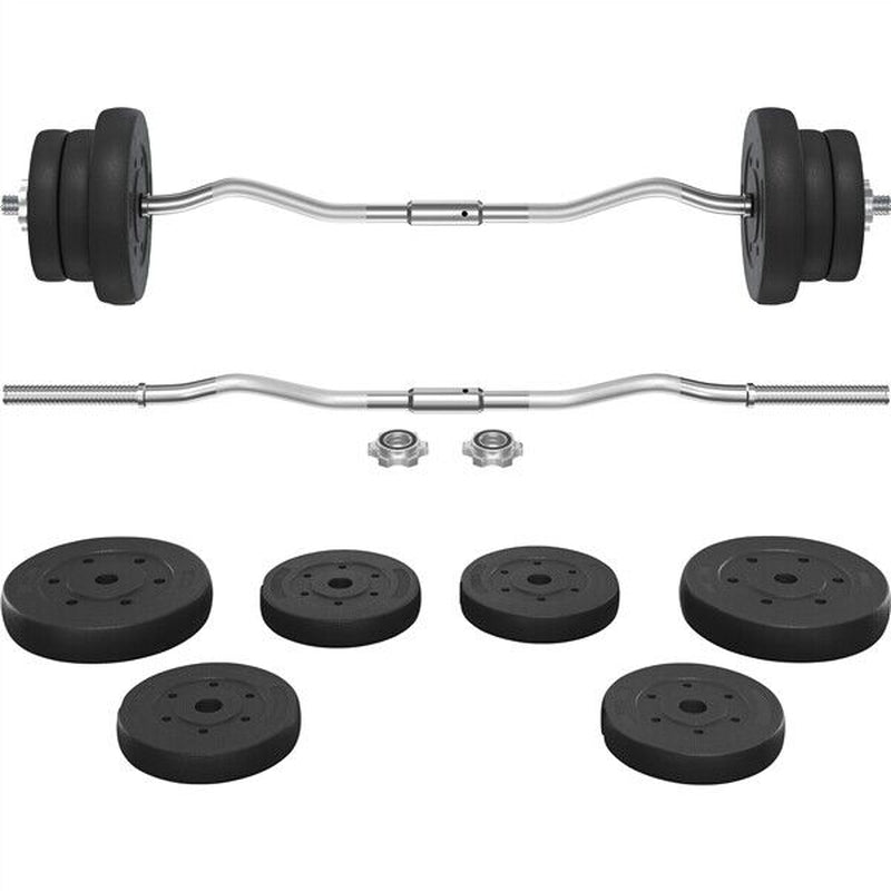 Adjustable Barbell Weight Set for Home Gym - 30Kg/25Kg/20Kg, Ideal for Fitness