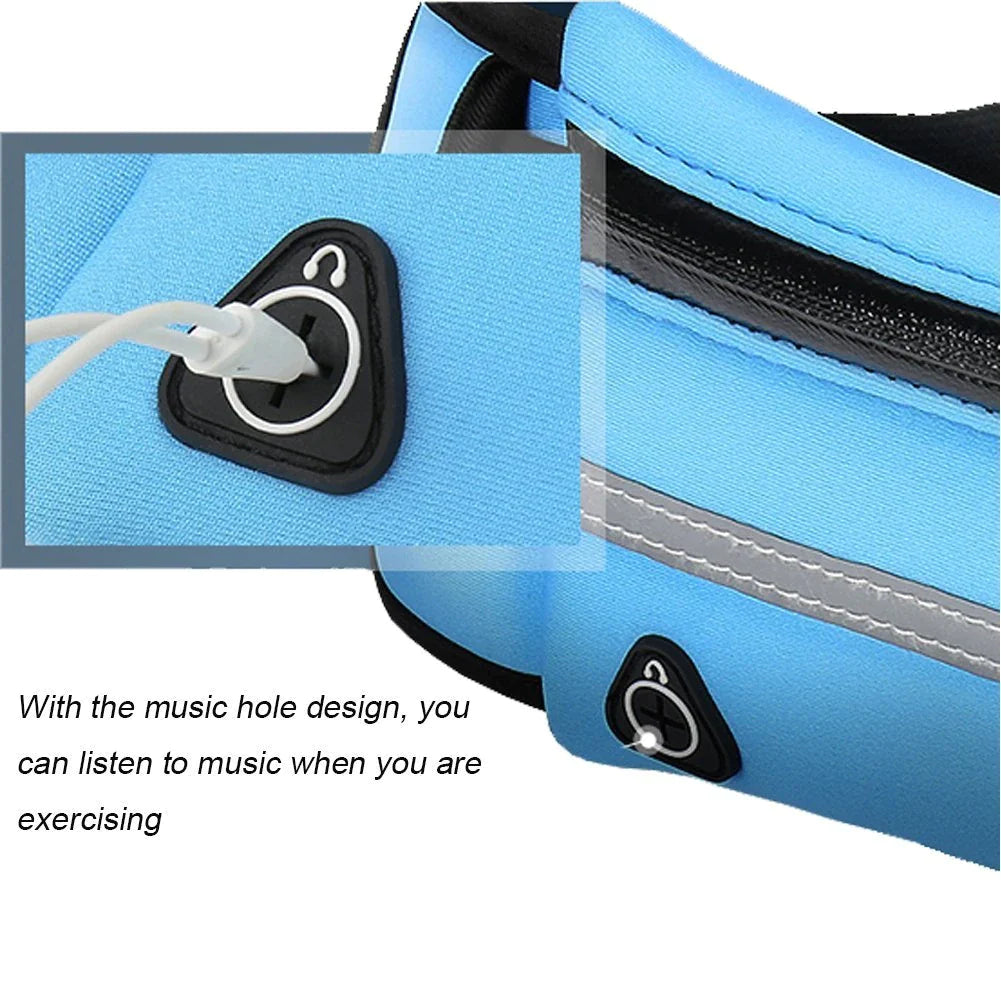 Waterproof Running Waist Bag – Sports Belt for Gym, Cycling & Hydration