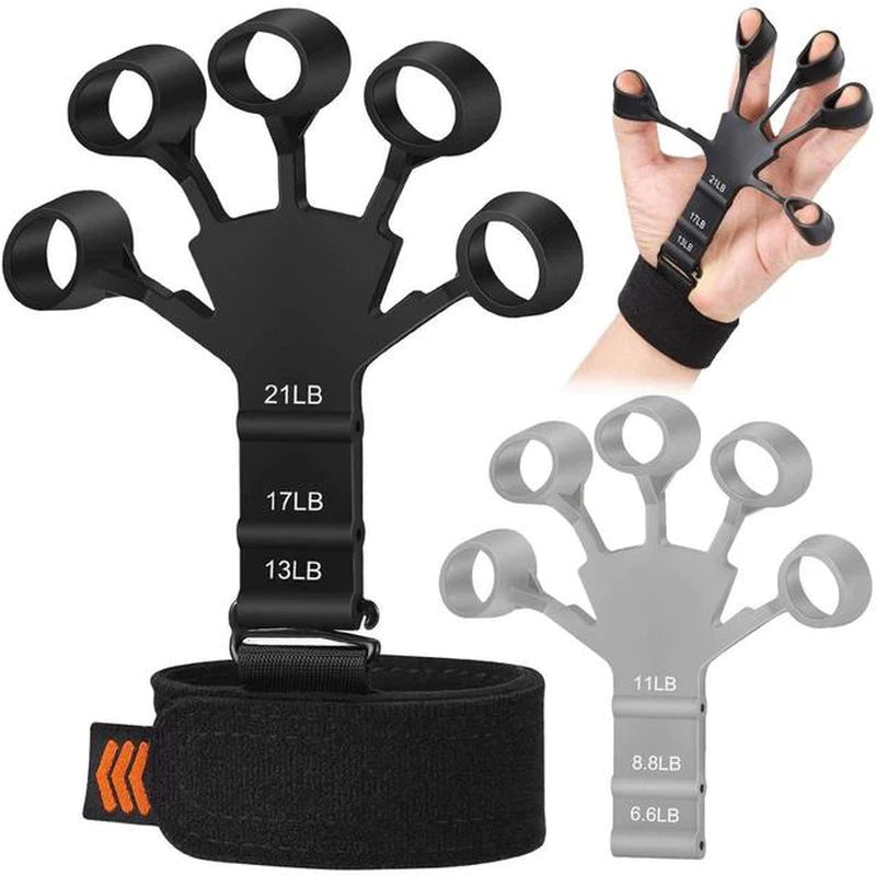 Silicone Gripster – Grip Strengthener & Finger Stretcher for Hand Training | Gym & Fitness Equipment