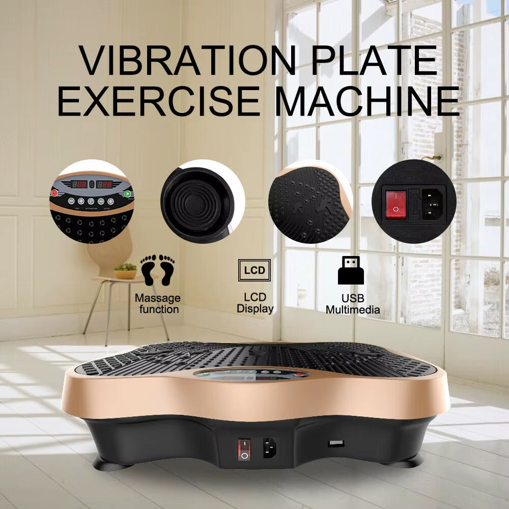 Vibration Plate Fitness Machine | Full-Body Workout & Massage Platform