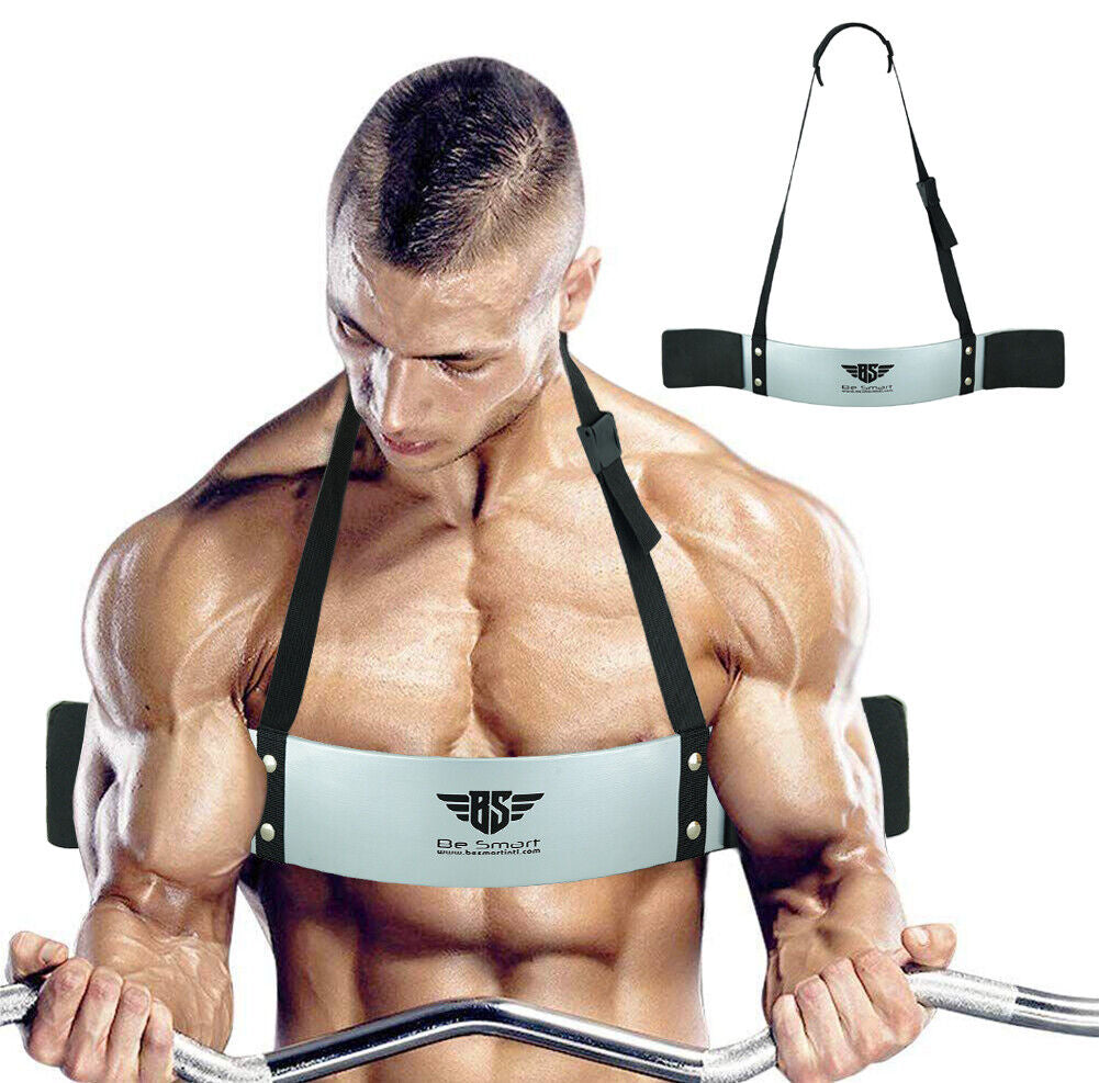 Arm Blaster Biceps Isolator - Gym Bar Curl Support for Triceps & Muscle Building