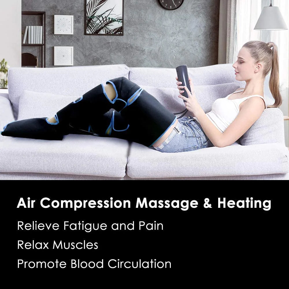 360° Air Compression Leg Massager – Boost Circulation, Relax Muscles & Drain Toxins