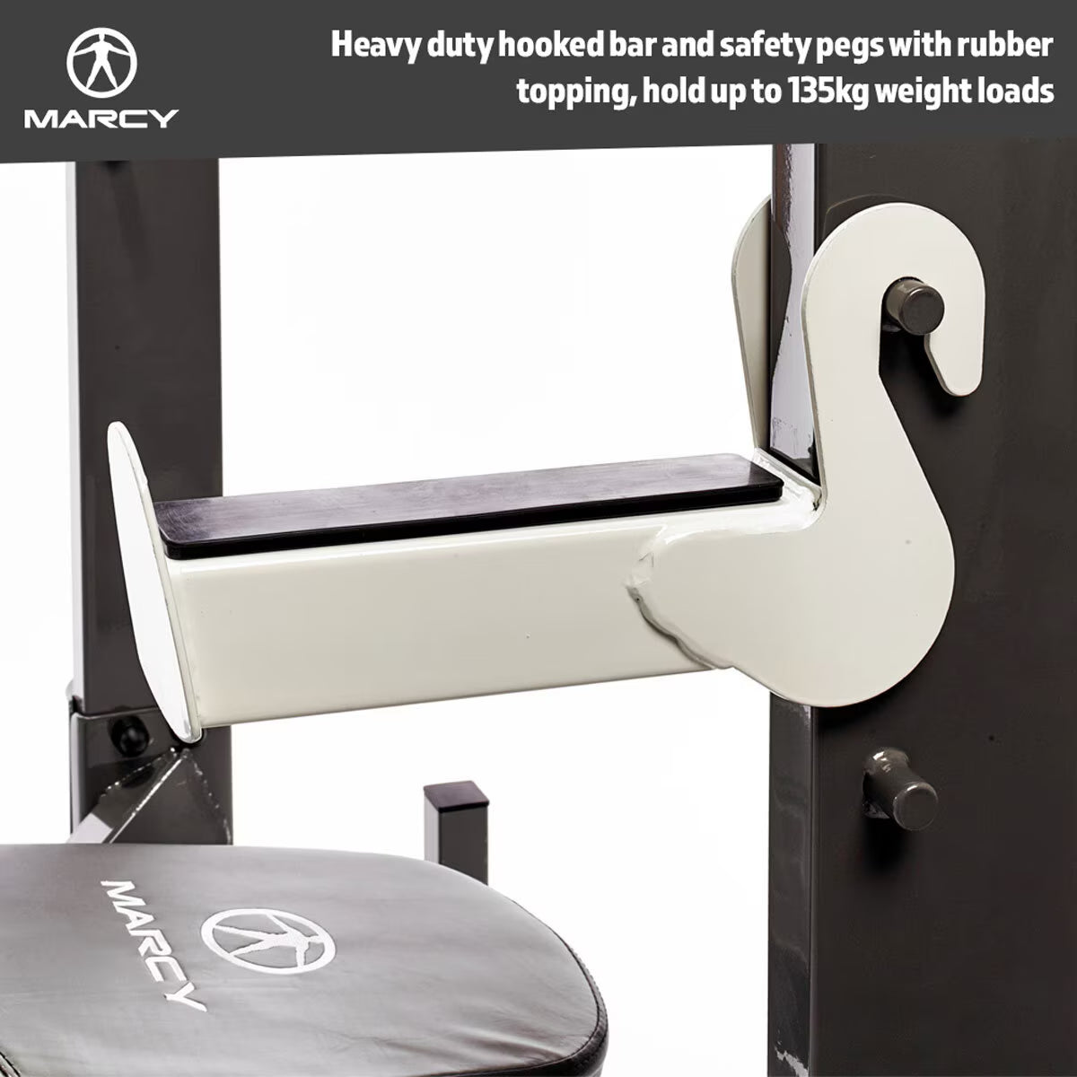 Folding Olympic Barbell Bench & Squat Rack – Compact & Versatile Gym Gear